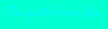 Image with Font Color 00FAED and Background Color 00FFD0
